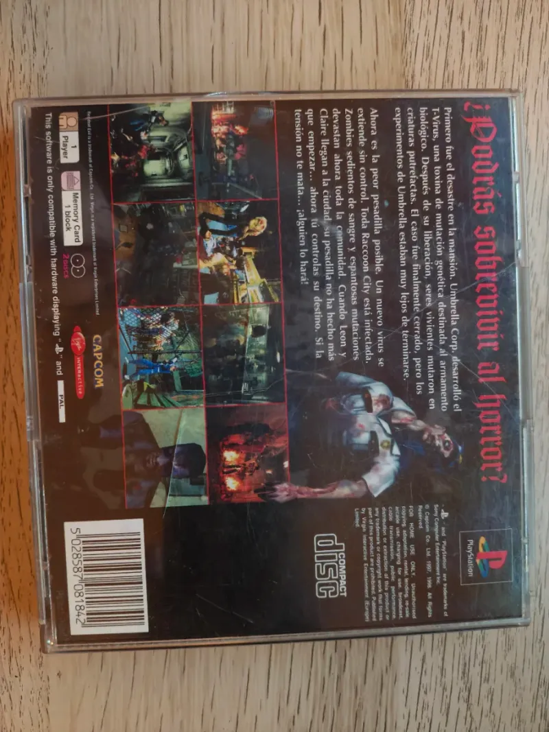 Resident evil 2 PS1 PAL ESP afbeelding 2