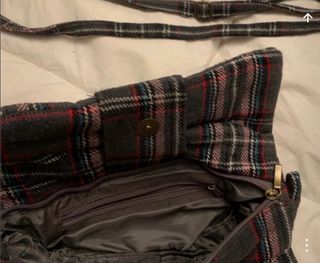 Bolso de hombro pequeño a cuadros