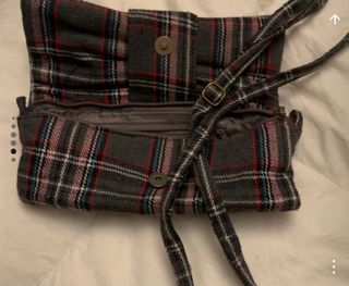 Bolso de hombro pequeño a cuadros