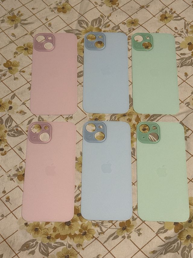 Fundas traseras para iPhone 15 (3 colores)