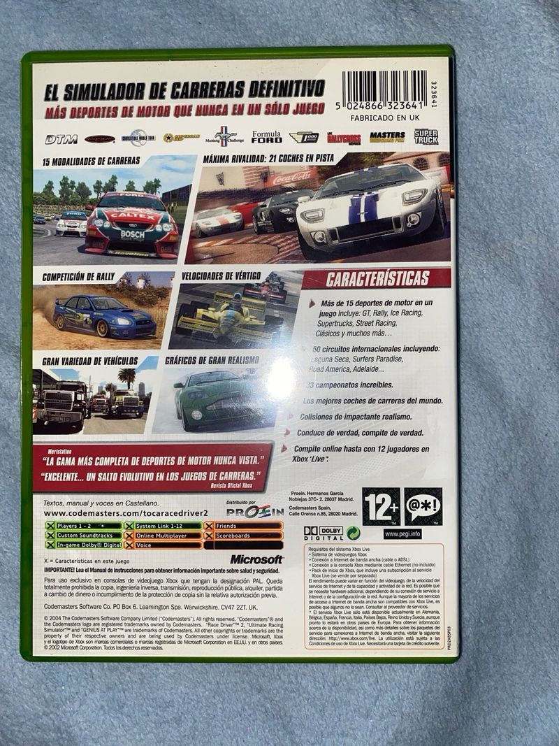 Toca Race Driver 2 Xbox Pal españa afbeelding 2
