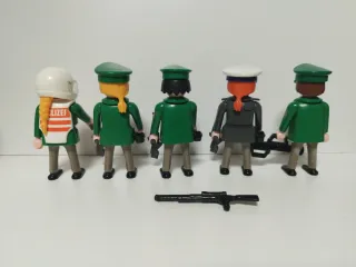 Lote 5 Playmobil Polizei Alemán