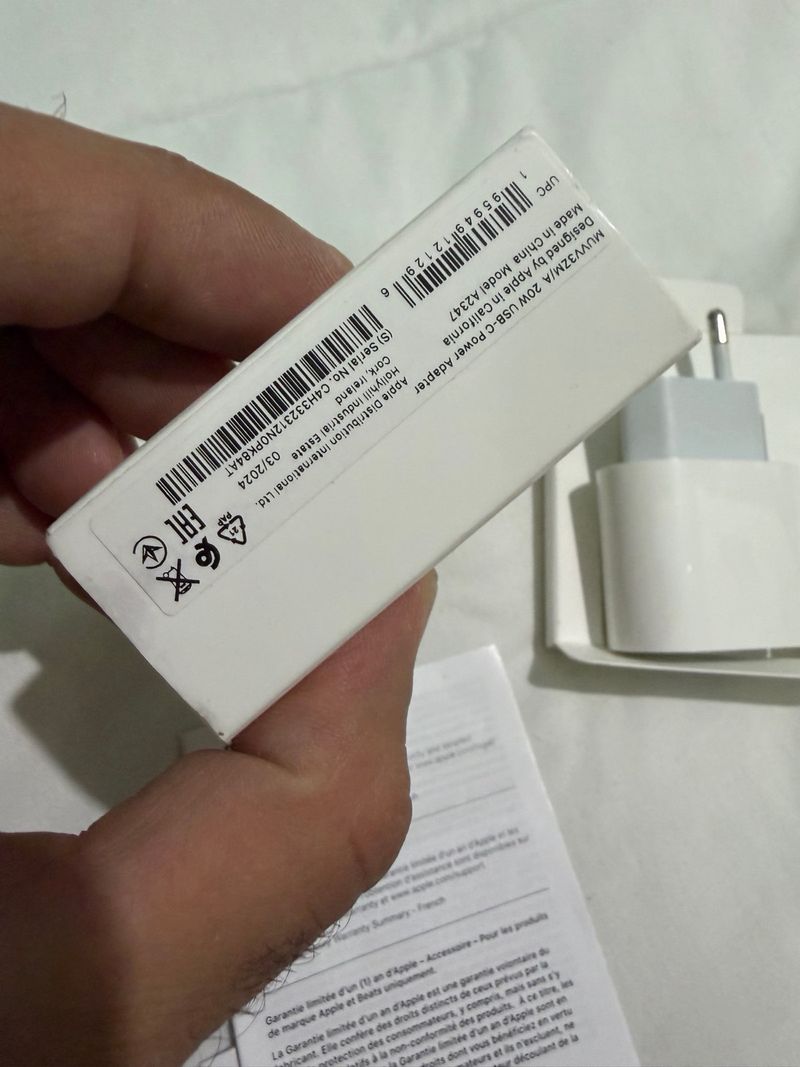 Cargador Apple 20W USB-C Original afbeelding 2
