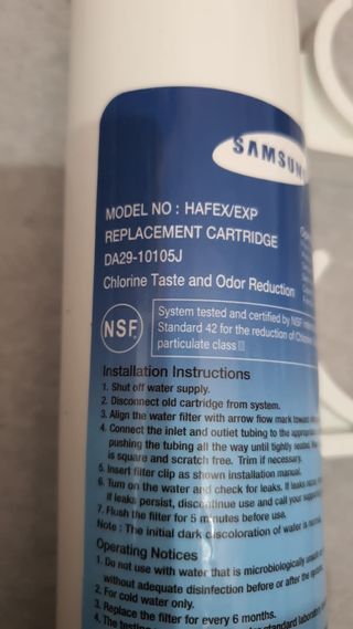 Samsung Genuine External In-Line RefrigeratorWater