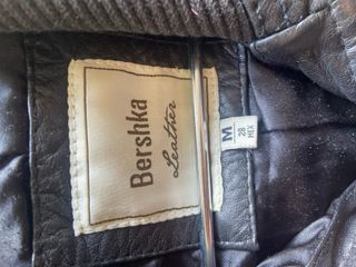 Chaqueta Biker Cuero Bolsillos Negra