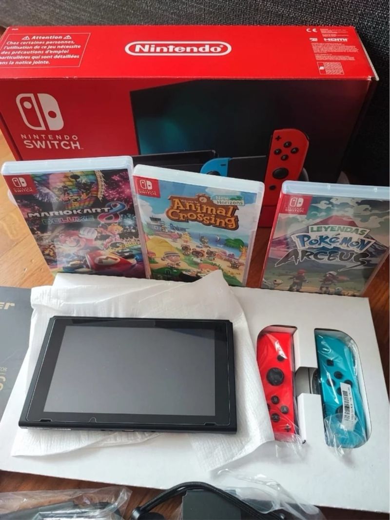 Nintendo Switch con 3 juegos afbeelding 5