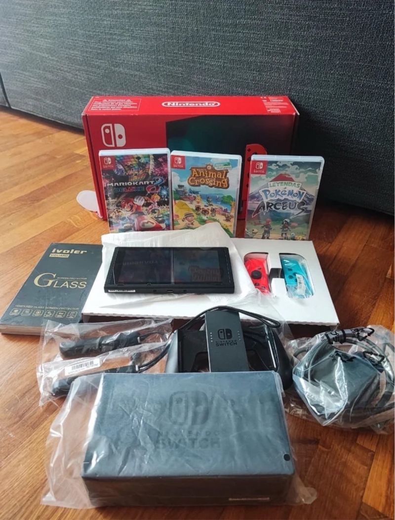 Nintendo Switch con 3 juegos afbeelding 4