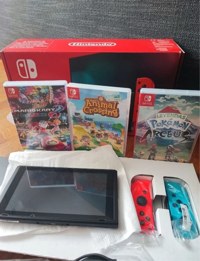 Nintendo Switch con 3 juegos afbeelding 7