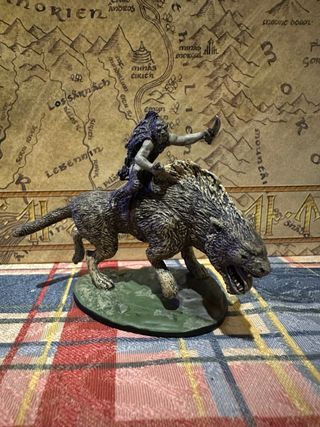 Figura de plomo, edición especial warg rider LOTR