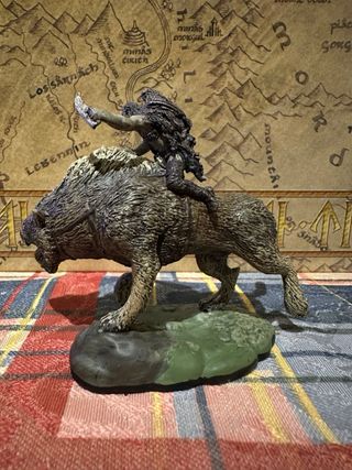 Figura de plomo, edición especial warg rider LOTR