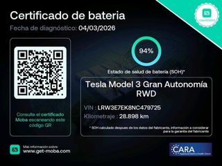 Tesla Model 3 Gran Autonomía 4WD 366 kW (498 CV)