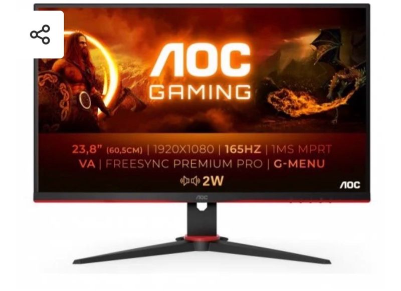 Monitor Gaming AOC 23.8 144hz 1ms