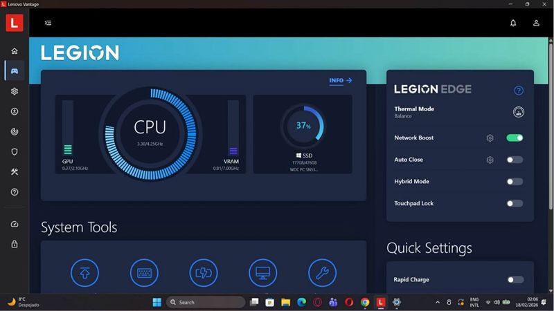 Portátil Gaming Lenovo Legion