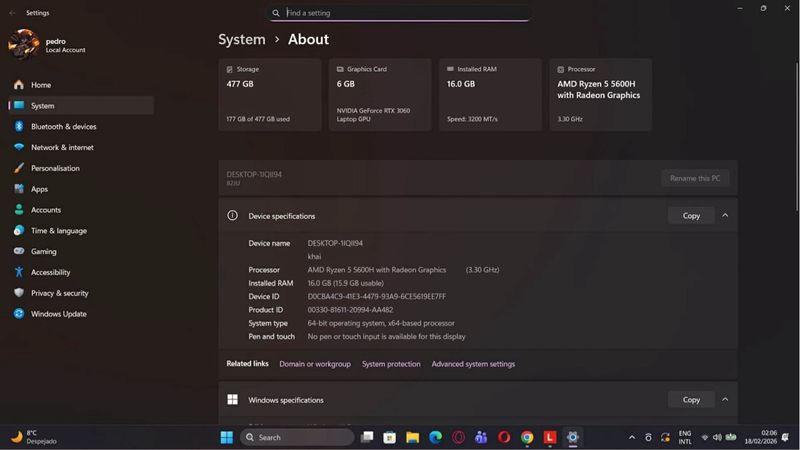 Portátil Gaming Lenovo Legion afbeelding 2