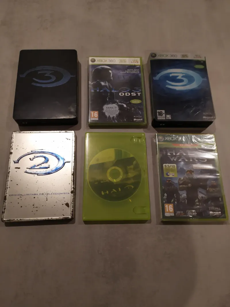 Lote Vídeojuegos Halo Xbox y 360