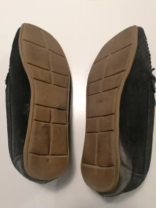 Mocasines Zara ante azul