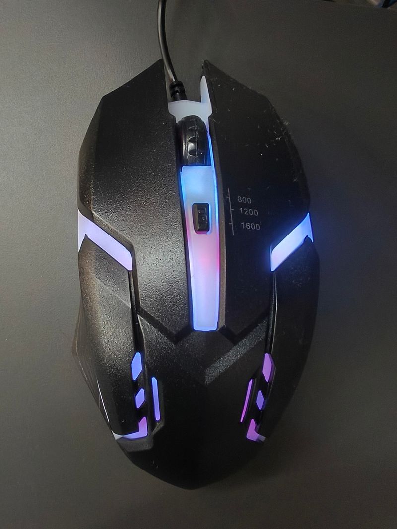 Ratón Gaming USB Negro y Blanco afbeelding 8
