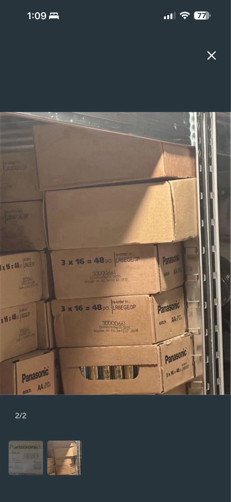 3 Cajas Pilas Panasonic EVOLTA AA afbeelding 2