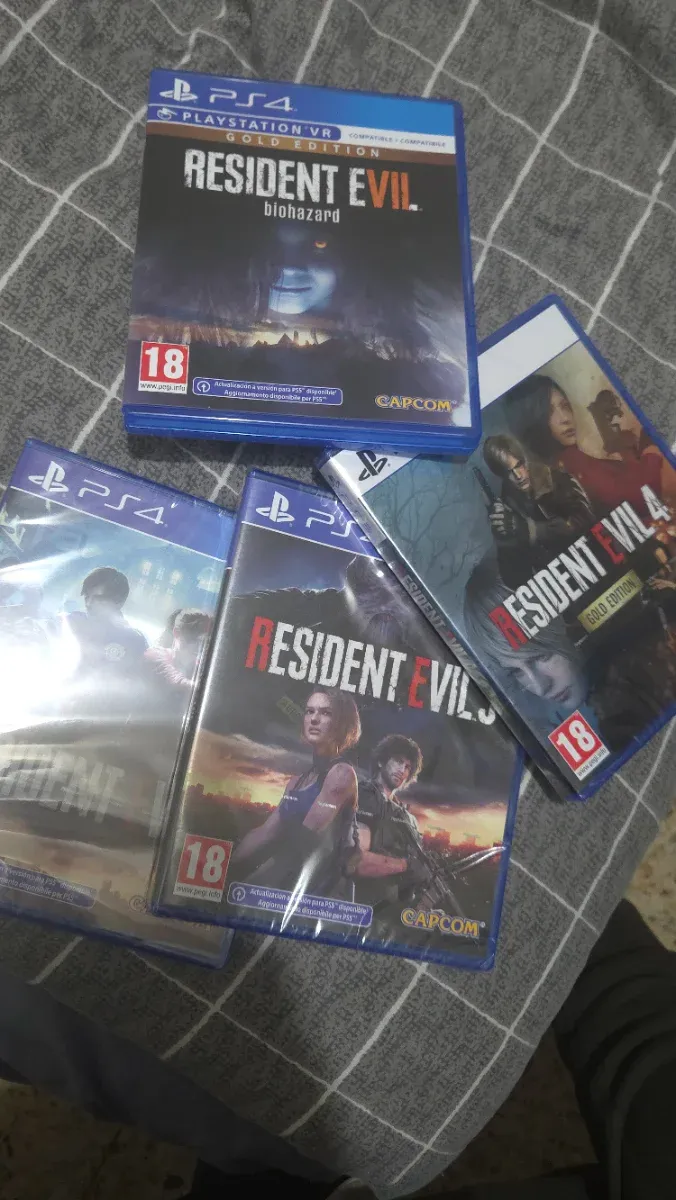 Pack Resident Evil 2, 3, 4 y 7 Gold Edition PS4