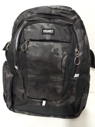 Mochila FRONET Negra Camuflaje
