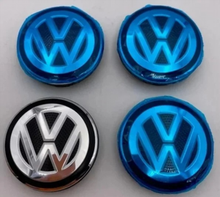 4 Tapas Llantas VW Negro 56mm