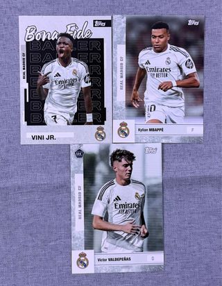 Lote 3 cartas Real Madrid Team Set Topps