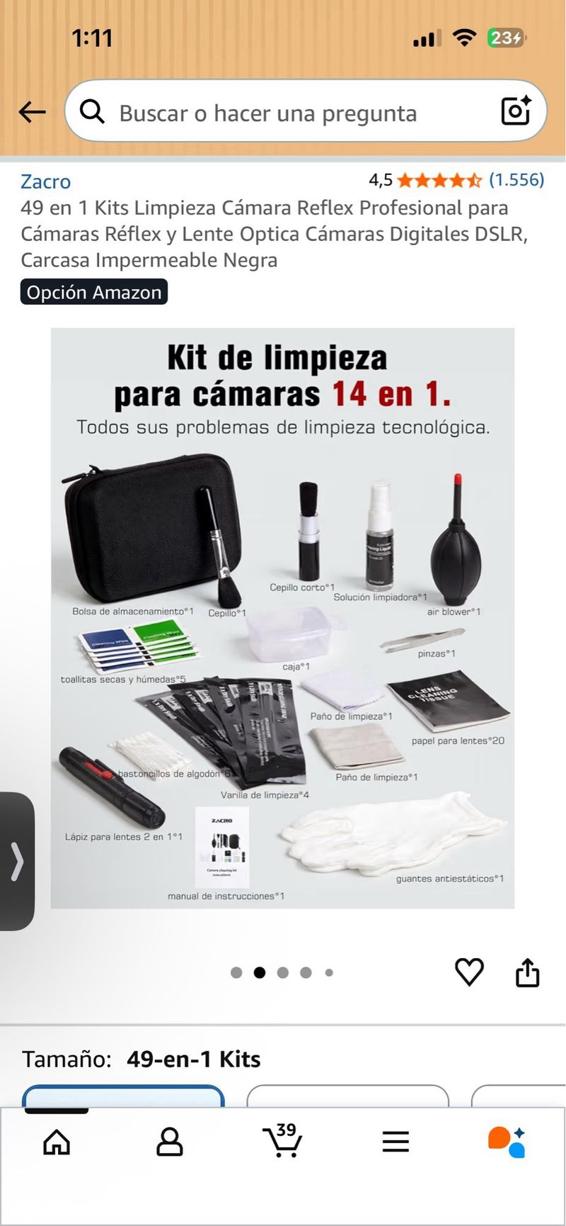 Kit Limpieza Cámara EMERY afbeelding 4