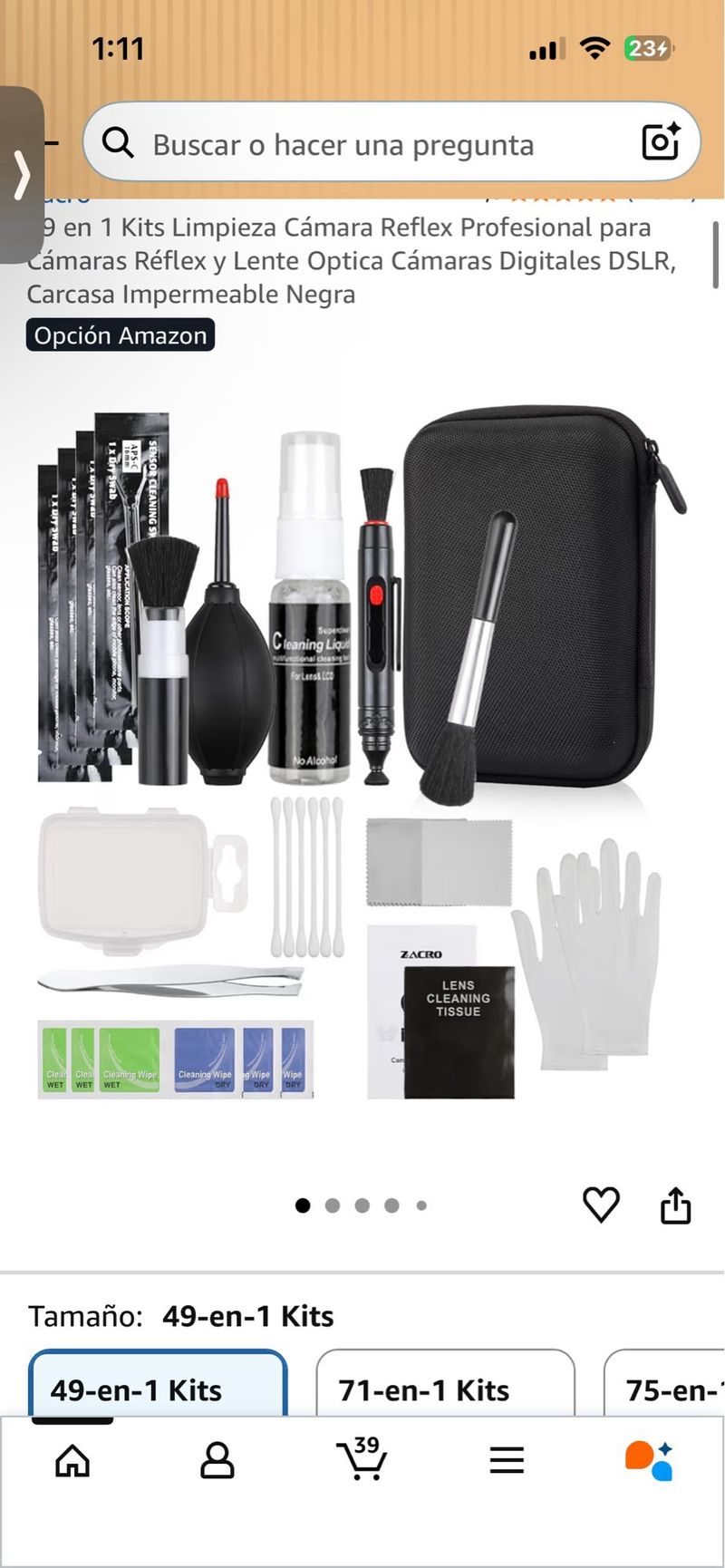 Kit Limpieza Cámara EMERY afbeelding 5