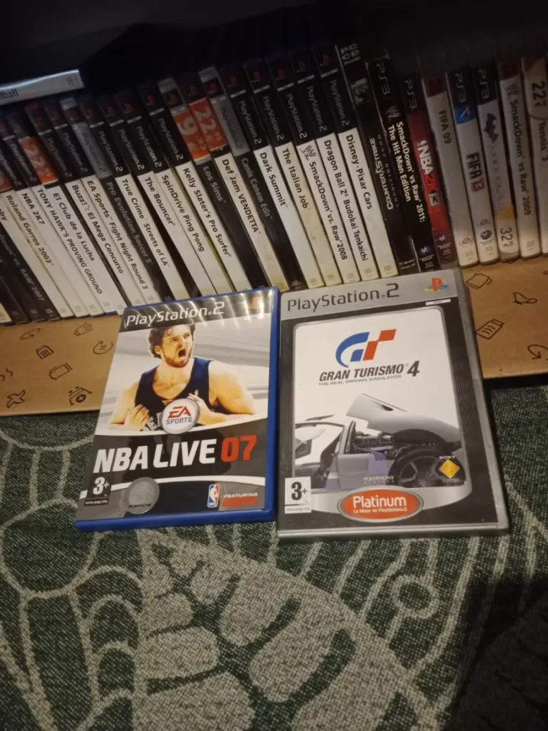 2 Juegos PS2: NBA Live 07 y Gran Turismo 4