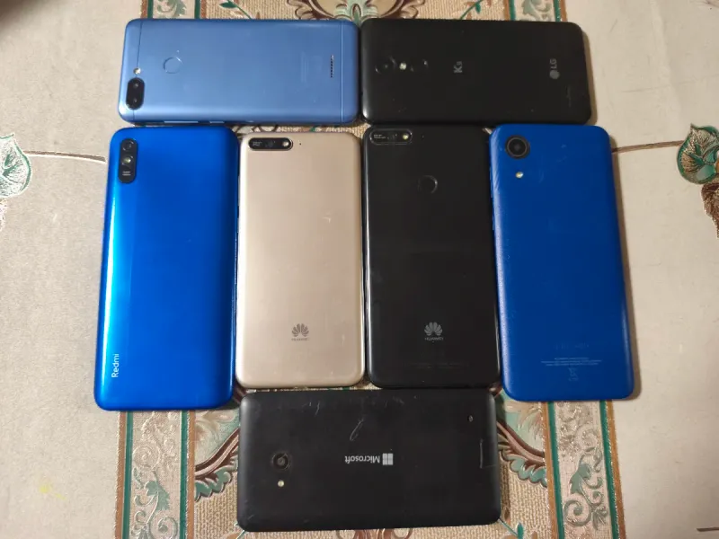 Lote 7 móviles Huawei, LG, Microsoft, Xiaomi