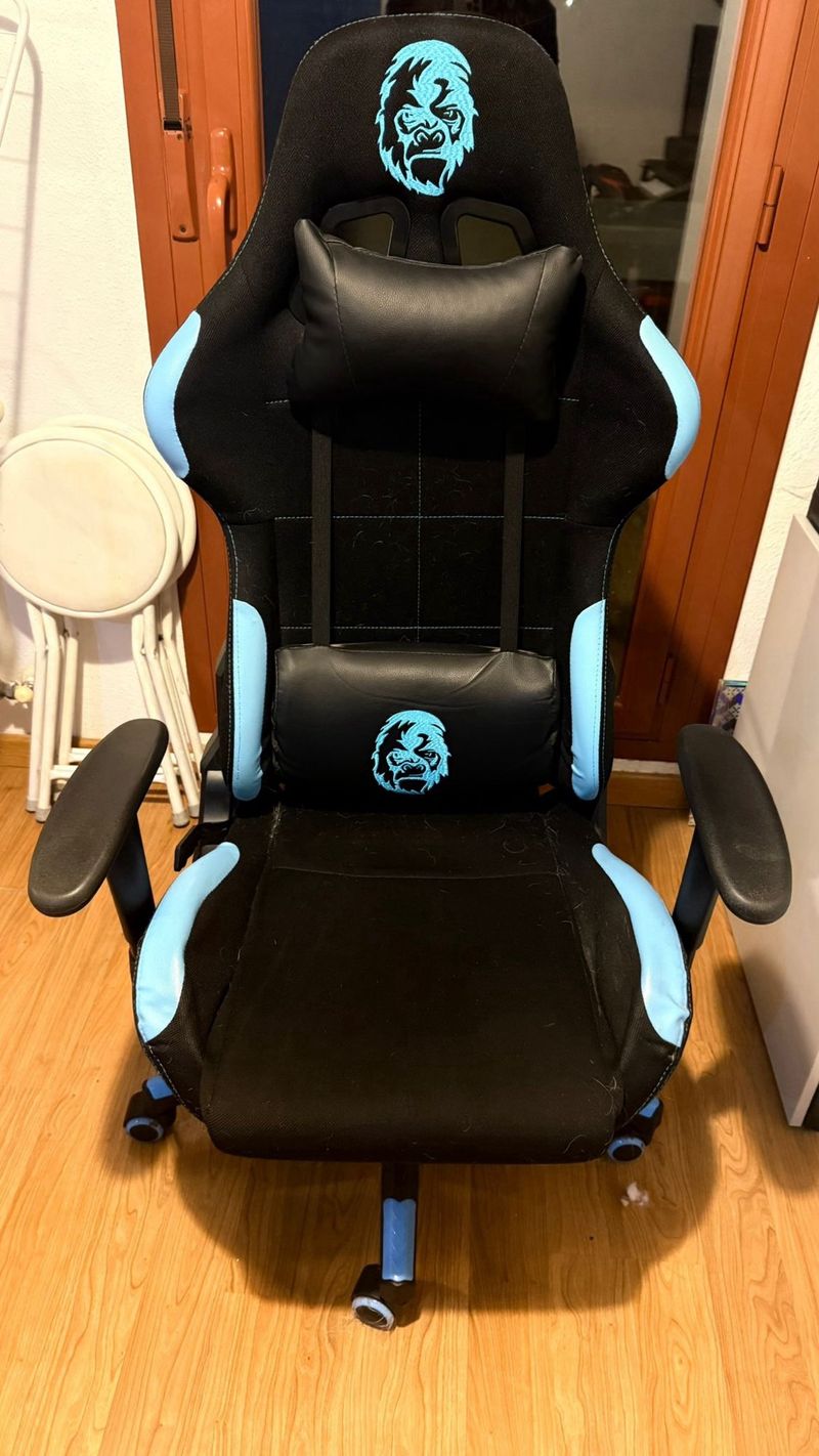 Silla Gaming Negra con Funda Protectora afbeelding 3