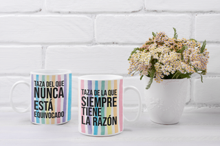 Taza personalizada con frase