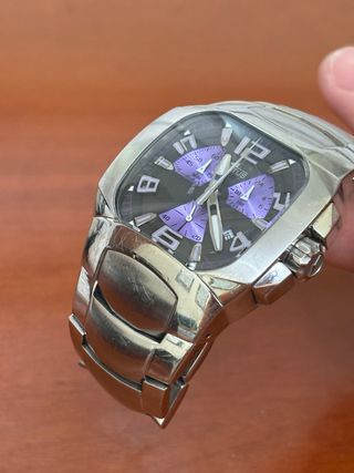 Reloj Lotus Cronógrafo Plata Morado