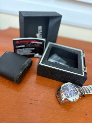 Reloj Lotus Cronógrafo Plata Morado