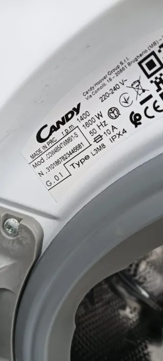 LAVADORA CON SECADORA 8 KG A 5 KG CANDY RPM 1400