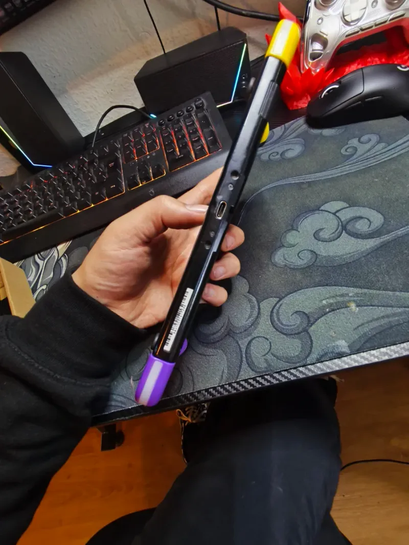 Nintendo Switch V2 2018 Morado/Amarillo + Dock+joy afbeelding 6