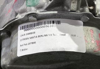 20tb98 caja cambios citroen xantia berlina 96103