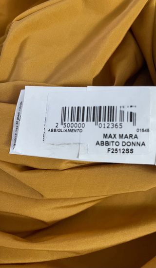 Max Mara Abito Nuovo Col Ocra Tg 44