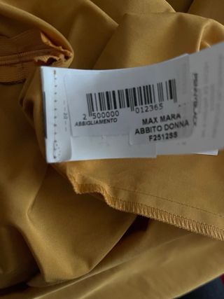 Max Mara Abito Nuovo Col Ocra Tg 40 italiana