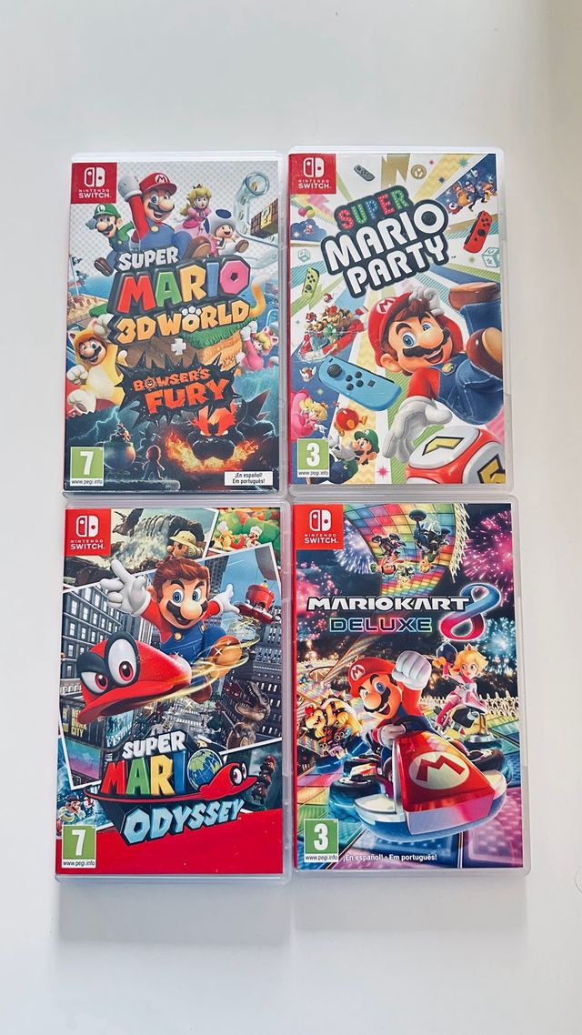 Pack 4 Juegos Nintendo Switch Mario