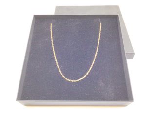 cadena oro 18k 33cm