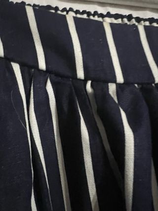 Falda rayas azul y blanco