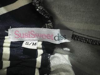 Falda rayas azul y blanco