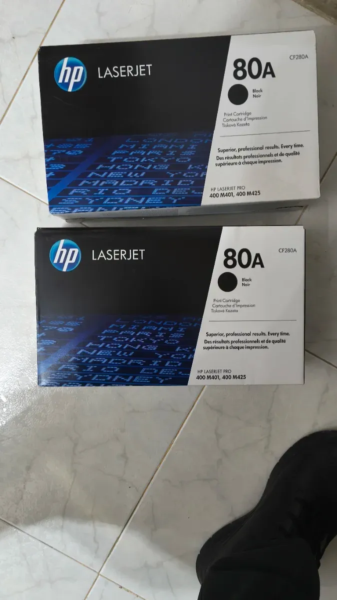 2 Cartuchos Tóner HP 80A Negro Original afbeelding 2