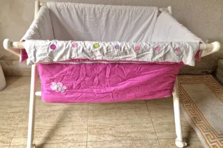 Minicuna bebé moises con vestiduras