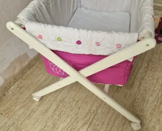 Minicuna bebé moises con vestiduras