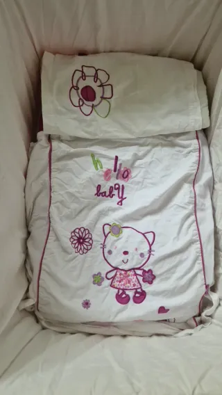 Minicuna bebé moises con vestiduras