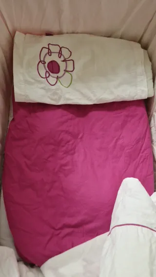 Minicuna bebé moises con vestiduras