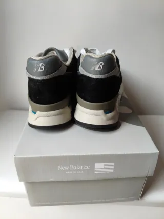 New Balance 998 Made in USA Gris/Negro