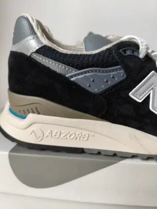 New Balance 998 Made in USA Gris/Negro
